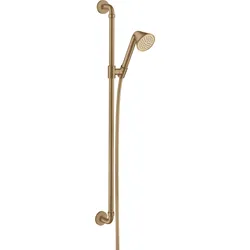 hansgrohe AXOR Brauseset 0,90 m, mit Handbrause 85 1-jet, 26023140, Farbe: Brushed Bronze