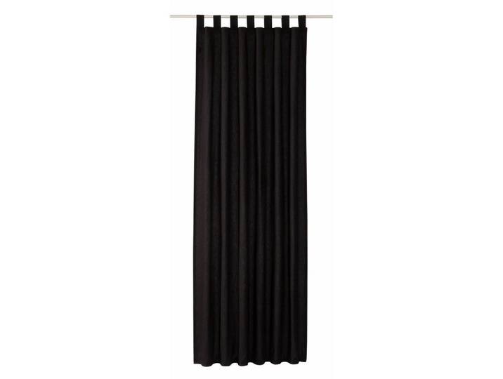 Tom Tailor Blickdichter Schlaufenvorhang Dove, Schwarz, 140x0.5x255 cm, Heimtextilien, Vorhänge, Fertigvorhänge, Schlaufenvorhänge