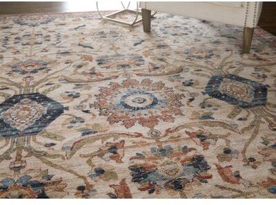 Grand Bazaar Stirling Machine Made Medallion Traditional Area Rug