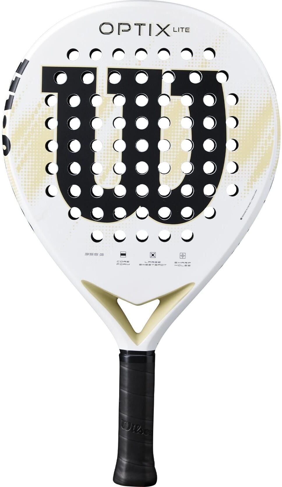 Squashschläger WILSON "Optix V2 Lite", schwarz, weiß, Racketsportschläger, Squashschläger schwarz, weiß Einheitsgröße