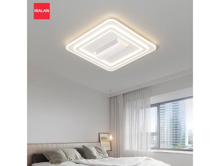 IRALAN Smart LED Invisible sans lame ventilateur de plafond lustre salon chambre enfants chambre décoration sans lame ventilateur lampe