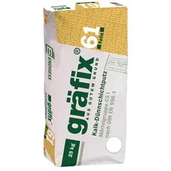 CLAYTEC gräfix 61 Kalk-Dünnschichtputz fein - 25 kg Sack