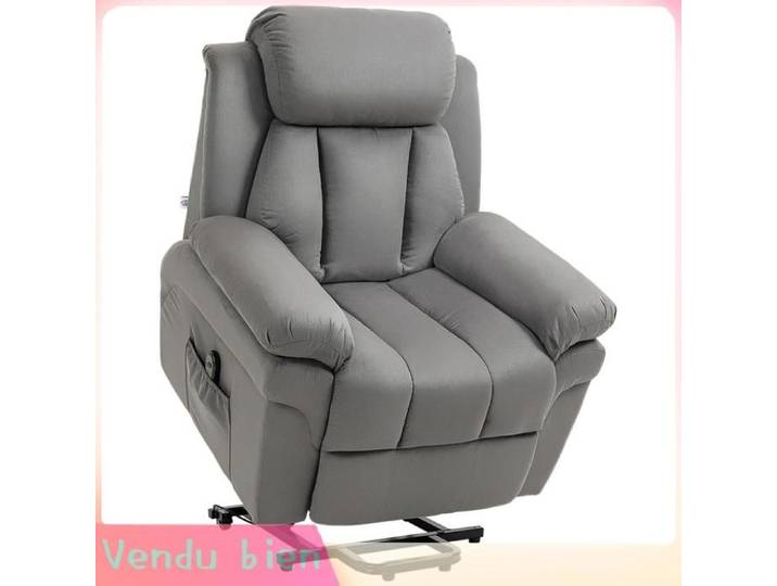LIA Fauteuil relaxation électrique releveur gris