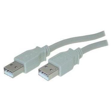 Berrybase USB 2.0 Hi-Speed Kabel A Stecker A Stecker grau (5 m, USB 2.0) (77005)