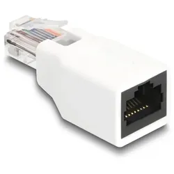 DeLOCK RJ50 Adapter Stecker zu Buchse weiß