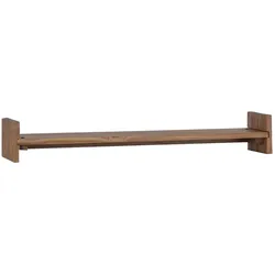 Wandregal 50cm Massivholz Teak