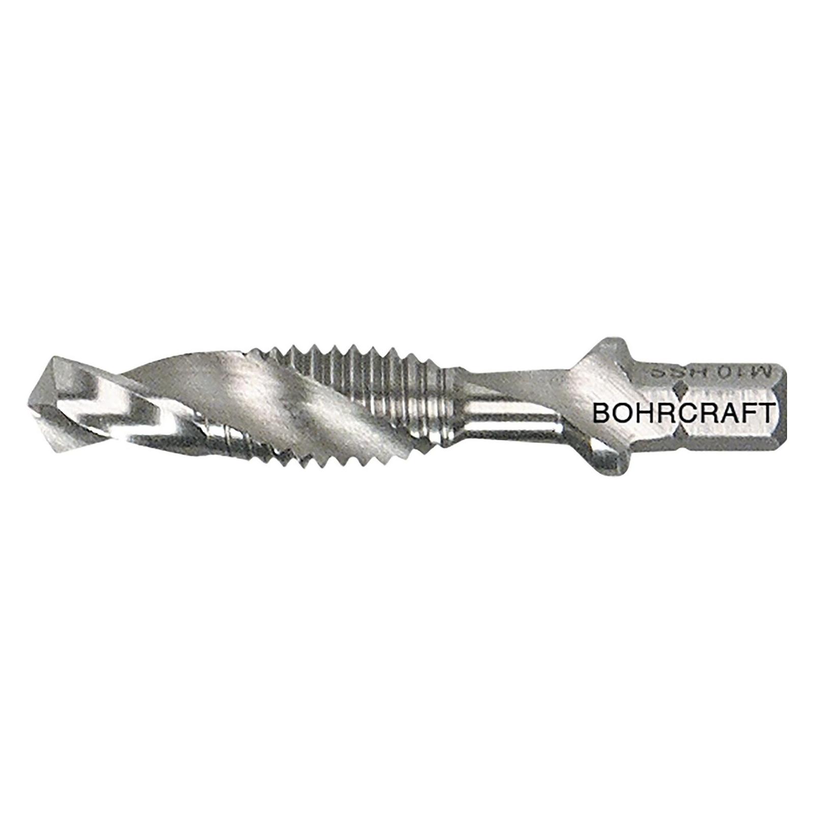 Bohrcraft Maschinen-Kombi-Gewindebohrer HSS G M3 SPLIT POINT 1/4" 6-kant Schaft (57619256)