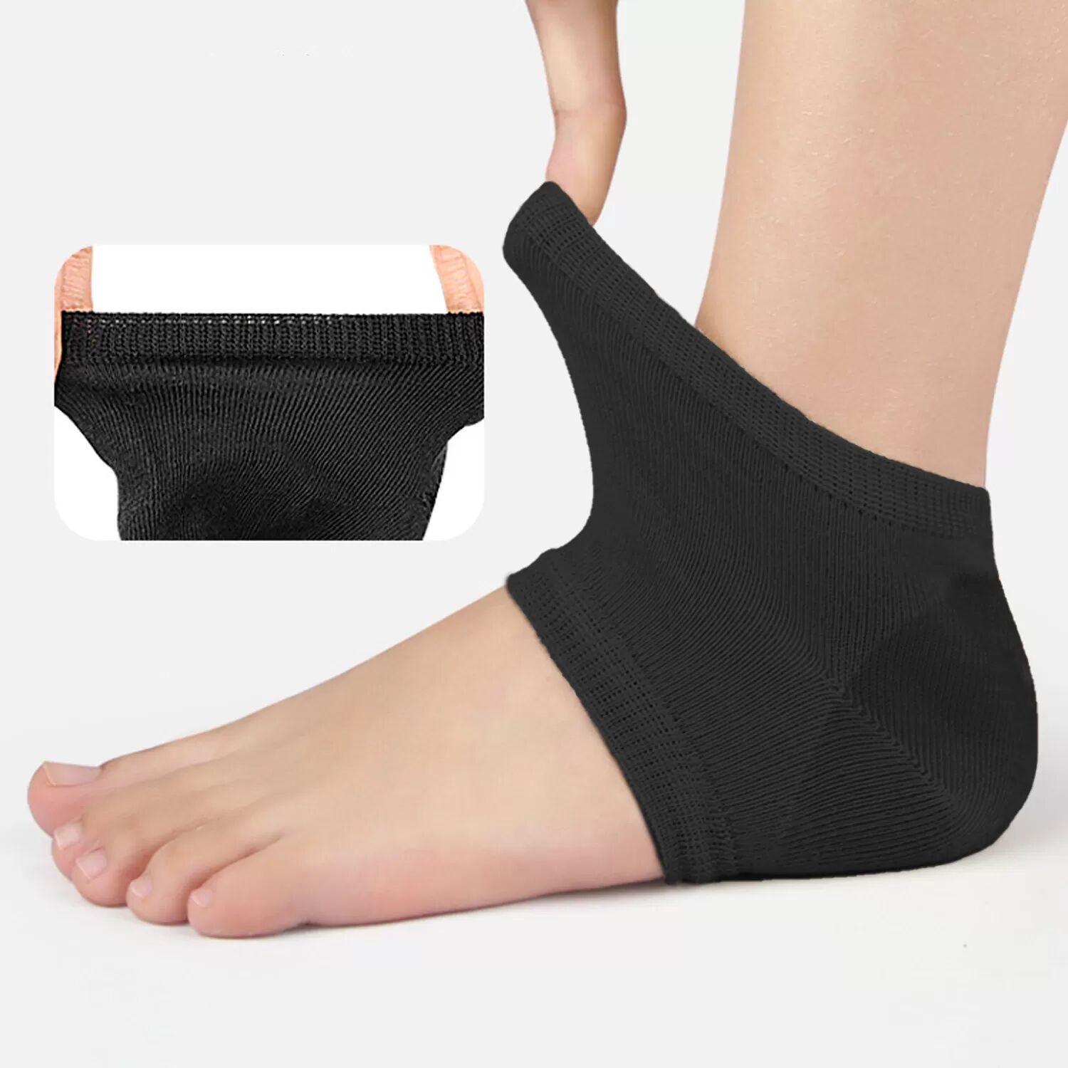 INF Chaussettes en gel pour talons craquelés