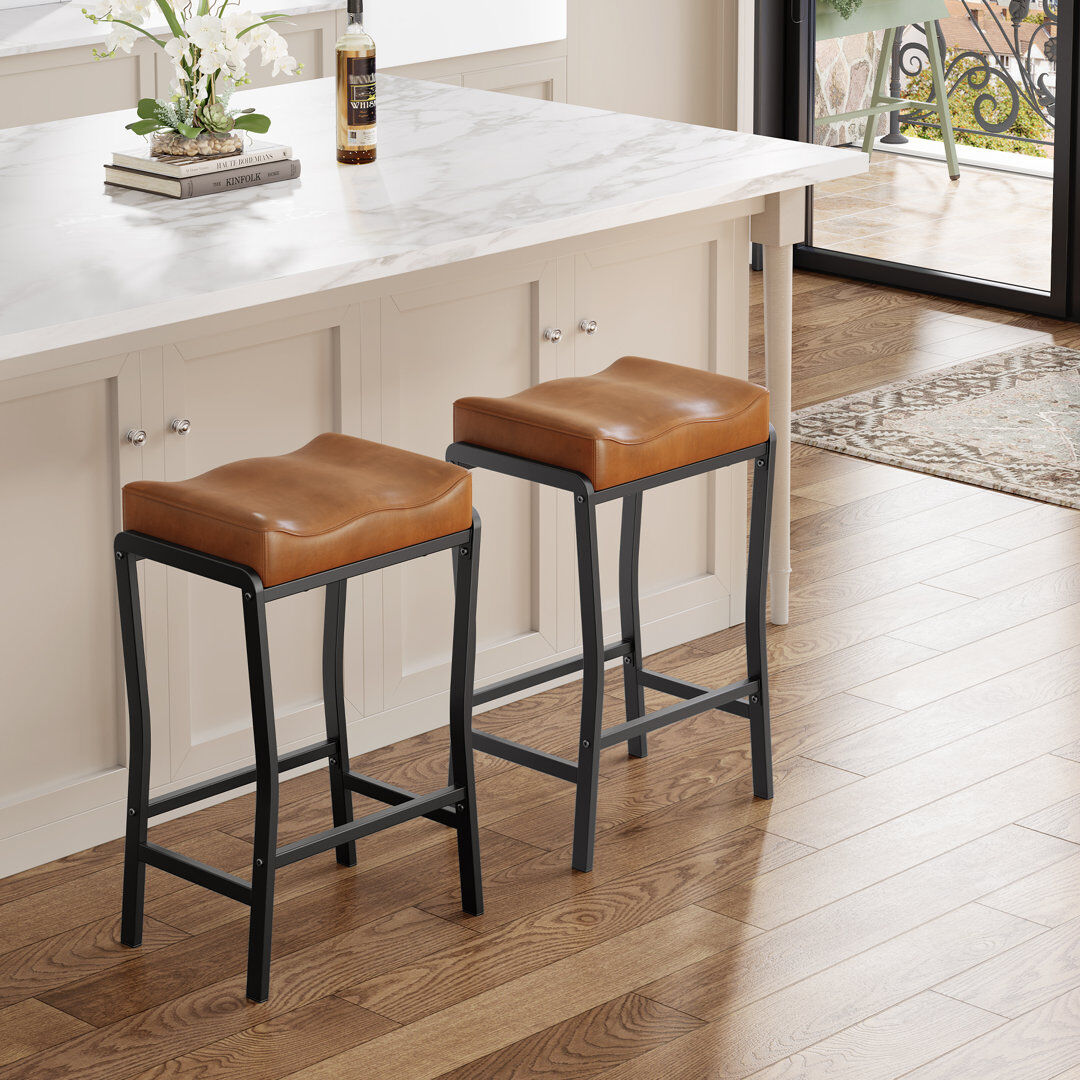 George Oliver Counter Stool with Metal Frame Black 4