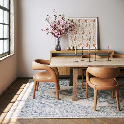 Padma Lakshmi x Rugs USA Padma Lakshmi Istanbul Hand-Tufted Ornate Border Wool-Blend Rug