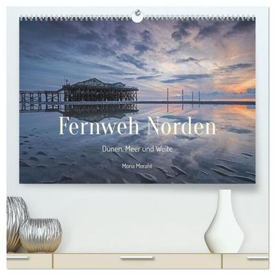 Fernweh Norden - Dünen, Meer und Weite (hochwertiger Premium Wandkalender 2027 DIN A2 quer), Kunstdruck in Hochglanz