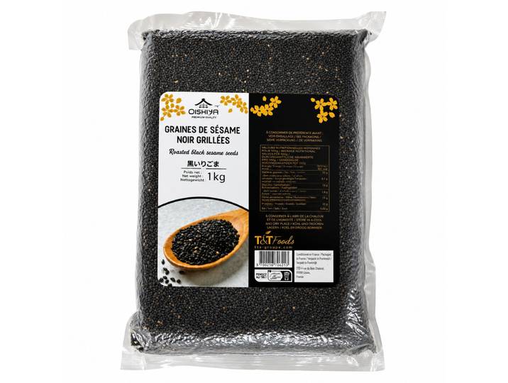 Oishiya Graines de sésame noires grillées - 1 kg