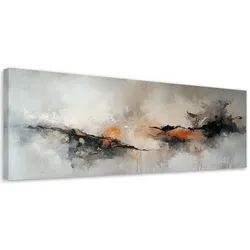 LEINWANDBILD Industrielle Farbexplosion-Abstraktion 120x40cm