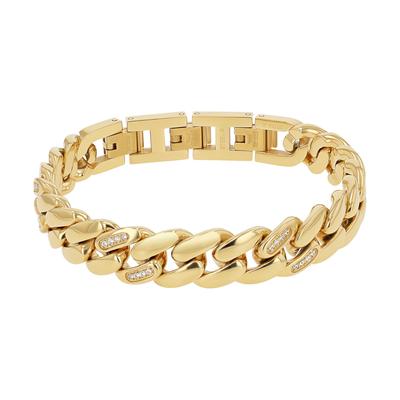 Armband JOOP "Schmuck, Geschenk", gold (gelbgoldfarben, kristallweiß, kristallweiß), Armbänder, Damen, 20cm, Edelstahl, Armband, mit Zirkonia (synth.)
