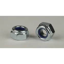 DIN 985 / ISO 10511 - Stahl 8 verzinkt - Sechskantmutter mit Klemmteil - niedrige Form - M 27