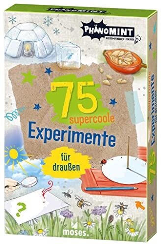 Anita van Saan - moses. PhänoMINT 75 supercoole Experimente für draußen Spannende Experimente und wissenswertes über die Phänomene der Natur Kartenset für Kinder ab 8 Jahren - Preis vom 10.10.2026 11:48:34 h