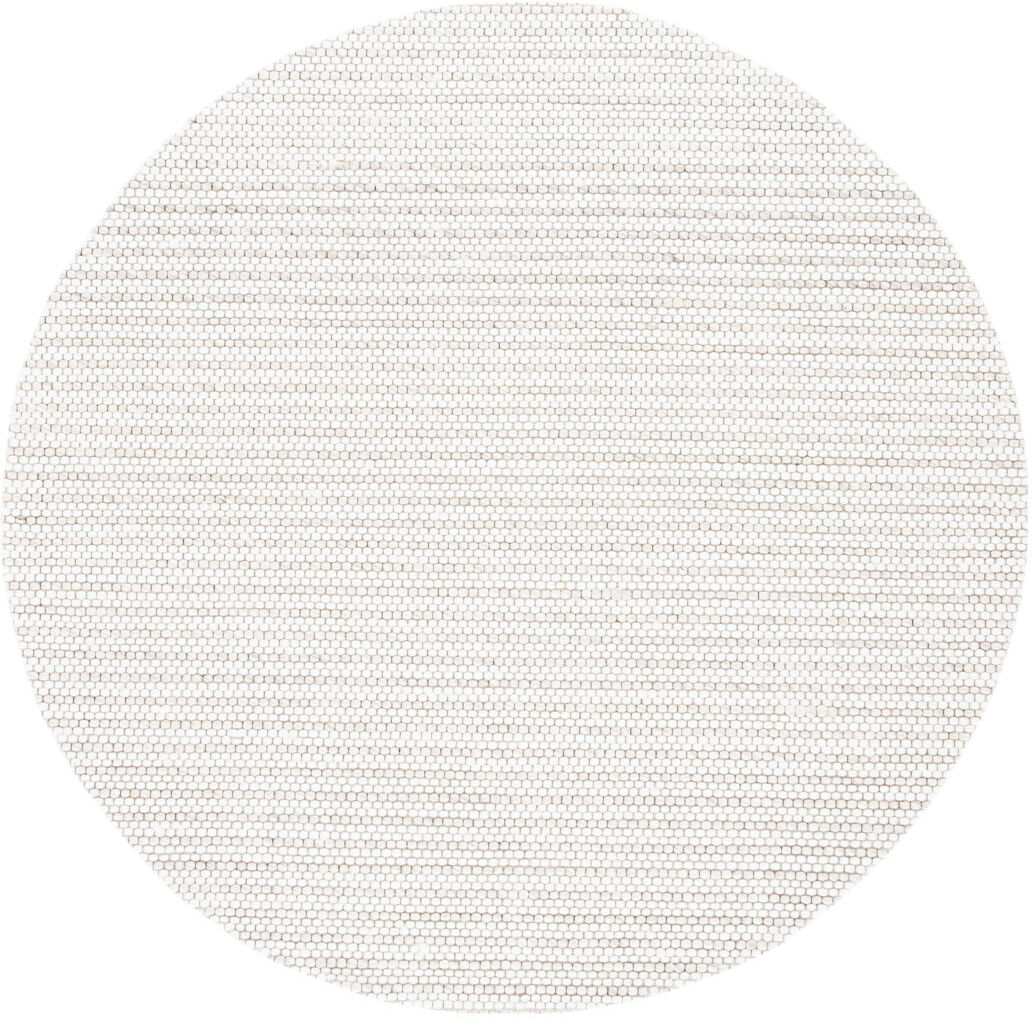 House of Hampton Marbella Contemporary Area Rug In Light Brown / Ivory Ivory;Light Brown Round 122 cm