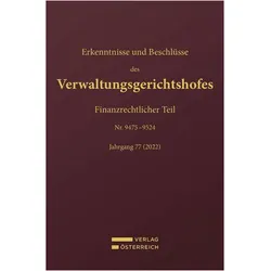 Erkenntnisse und Beschlüsse des Verwaltungsgerichtshofes, Fachbücher von Josef Fuchs