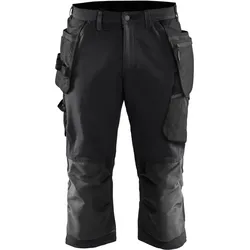 Stretch Handwerker-Piratenhose "1521" - C52 - schwarz/dunkelgrau