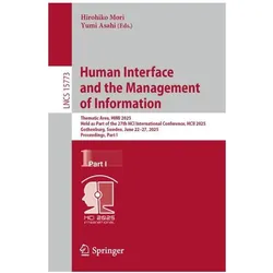 Human Interface and the Management of Information, Fachbücher von Hirohiko Mori, Yumi Asahi