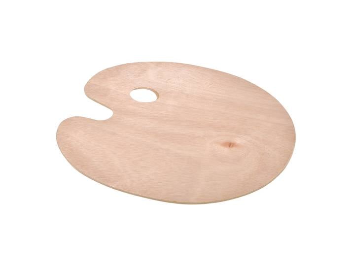 Malpalette mit Griffloch, Mischtafel zum Mischen und Auftragen von Farbe, 25 x 30 cm