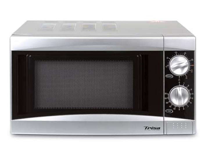 Trisa Micro Grill 17L Mikrowelle mit Grillfunktion, 700W+900W, Silber