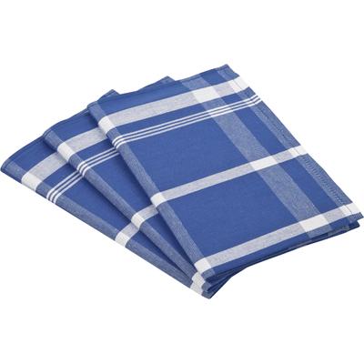 ROSS "Exclusiv" Blockkaro, 50% Baumwolle, 50% Leinen, 50x70 cm