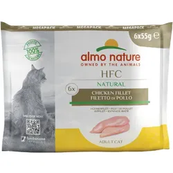 Almo Nature HFC Natural Hühnerfilet 6 x 55g Multipack Katzennassfutter
