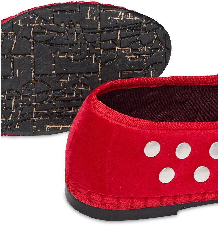 FLABELUS Ballerines en velours et studs, MAE