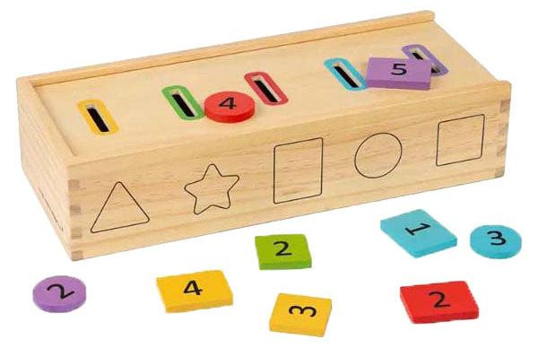 Bigjigs houten sorteerdoos educatief speelgoed van gecertificeerd hout