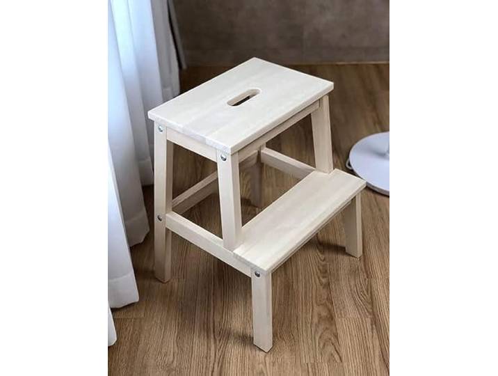 Ikea 601.788.87 Bekvam - Marchepied utilitaire en bois de couleur beige