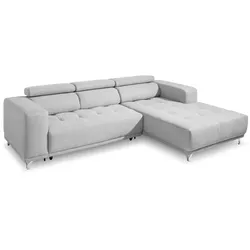 SOMETA Ecksofa Cancun Stoff Grau