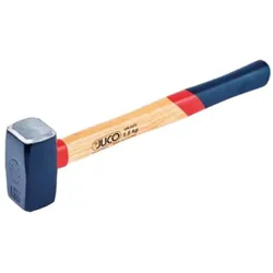 Jucon, Hammer, Juco Vorschlaghammer nach DIN 6475, Steinhammer 3 kg, Hochqualitativer Fäustel ofenlackiert, Profi-H (3000 g)