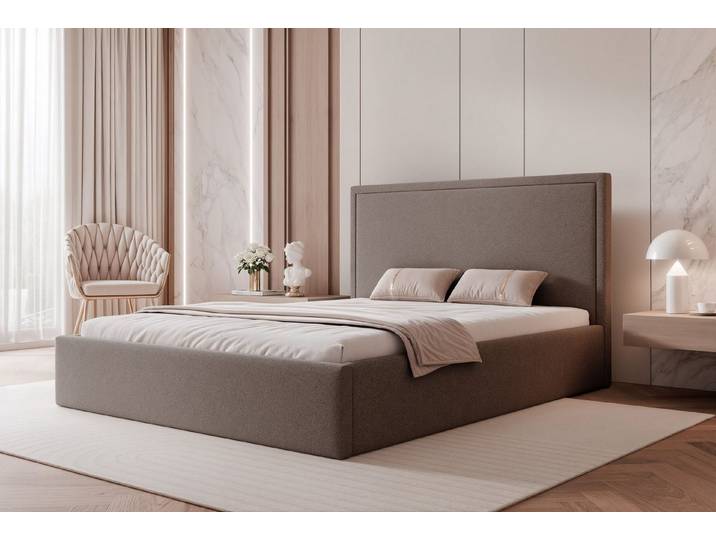 yourhouse24 Polsterbett Asuro Doppelbett Bettgestell Lattenrost