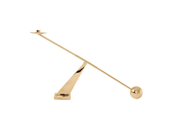 Audo Copenhagen Interconnect Kerzenhalter 70 cm Messing poliert