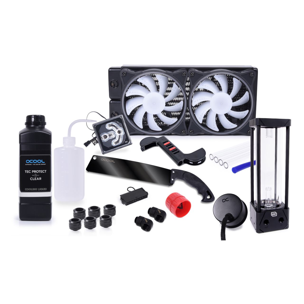 Alphacool Core Hurrican 240mm XT45 HardTube Wasserkühlung Set