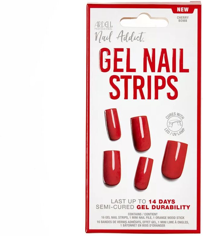 Ardell - Gel Nail Strips Cherry Bomb, Rosa