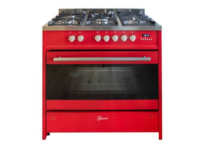 GURARI Gas-Standherd GCH E 911 R/3, Gas Elektro Standherd 90 cm/ Range Coocker / 121L / 8 Funktionen