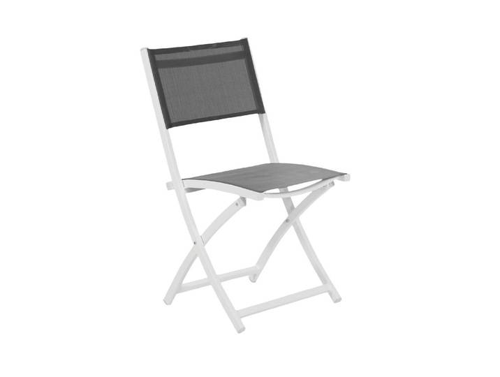 2er Set Brafab Leone Gartenstuhl Aluminium/Textilene weiß klappbar