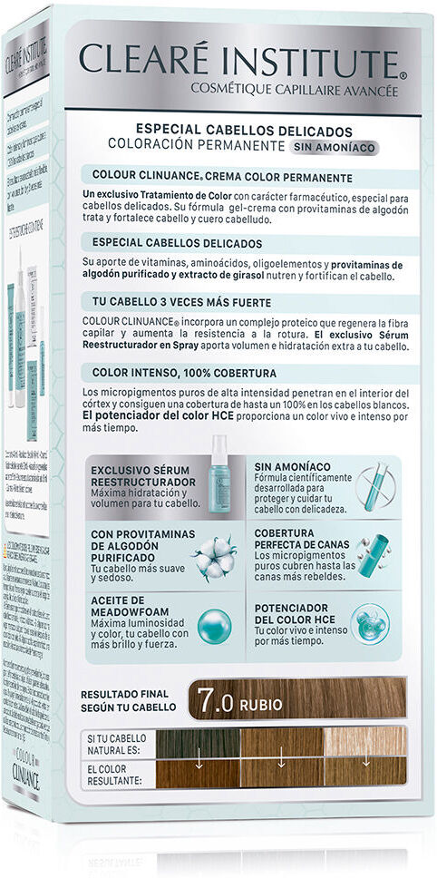 Clearé Institute Colour Clinuance cabellos delicados #7.0-rubio