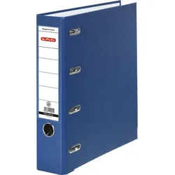 herlitz Doppelordner A4 maX.file protect für 2xA5 quer 70mm Rücken PP blau Packung mit 10 Stück
