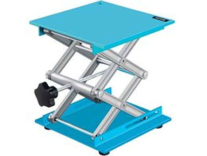 VEVOR Table Élévatrice de Laboratoire 20x20 cm Plate-Forme de Levage de Laboratoire Hauteur Réglable 6-31 cm Manuel Support de Levage Laboratoire en Aluminium Expérience Physique Chimique Biologique