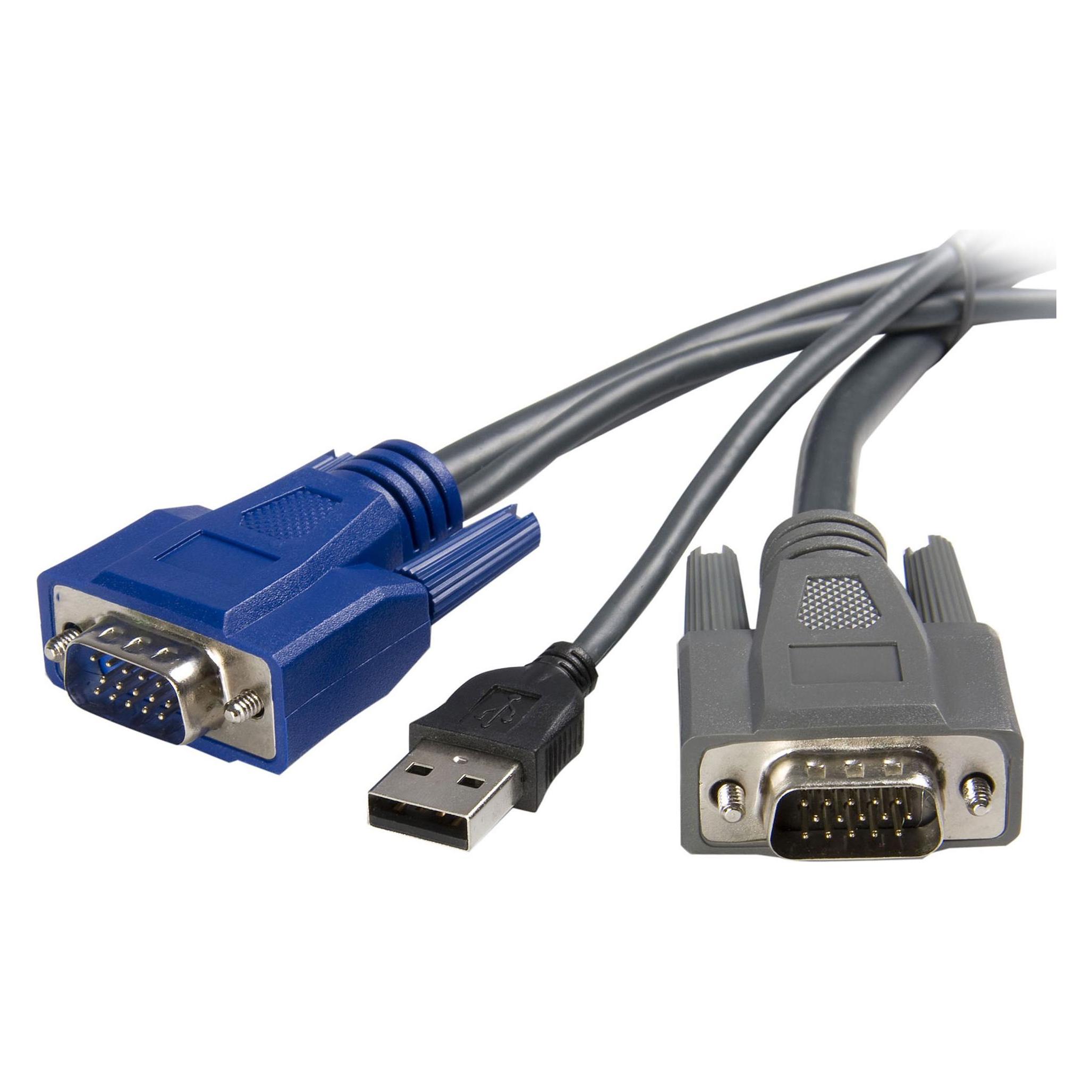 StarTech 6 FT USB VGA 2-IN-1 KVM CABLE (SVUSBVGA6)