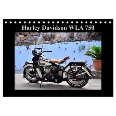 Harley Davidson WLA 750 (Tischkalender 2027 DIN A5 quer), CALVENDO Monatskalender