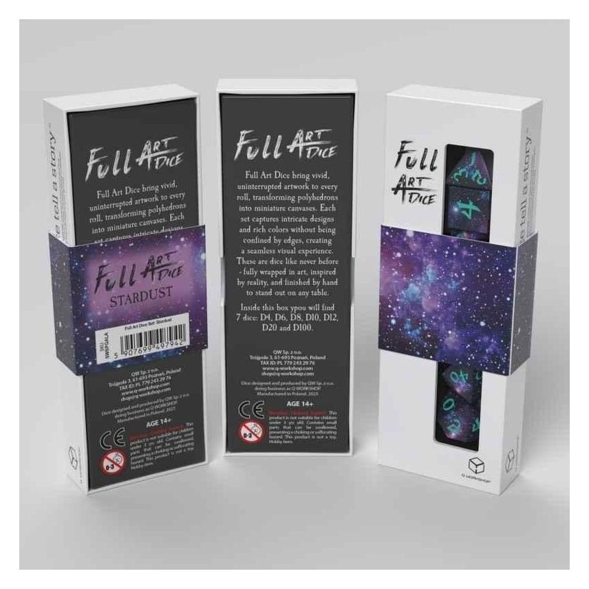 Q Workshop Full Art Dice Set: Stardust (437628)