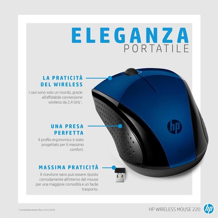 HP Wireless Mouse 220-blue