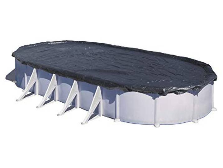 Gre Winterabdeckung Polyethylen 120g/m² ovaler Pool 800x470 cm