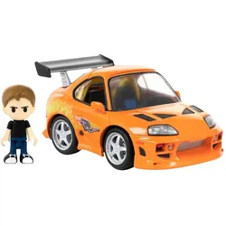 Takara Tomy Fast & Furious Q-Village Fahrzeug mit Minifigur Toyota Supra JZA80 9 cm