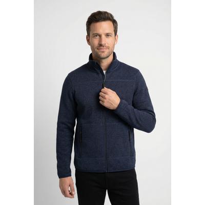 Fleecejacke ICEPEAK "AGEN", Herren, Gr. L, blau (dunkelblau), Obermaterial: 100% Polyester, Jacken Fleecejacke, schnell trocknendes Material, aus Polyester, auch in großen Größen