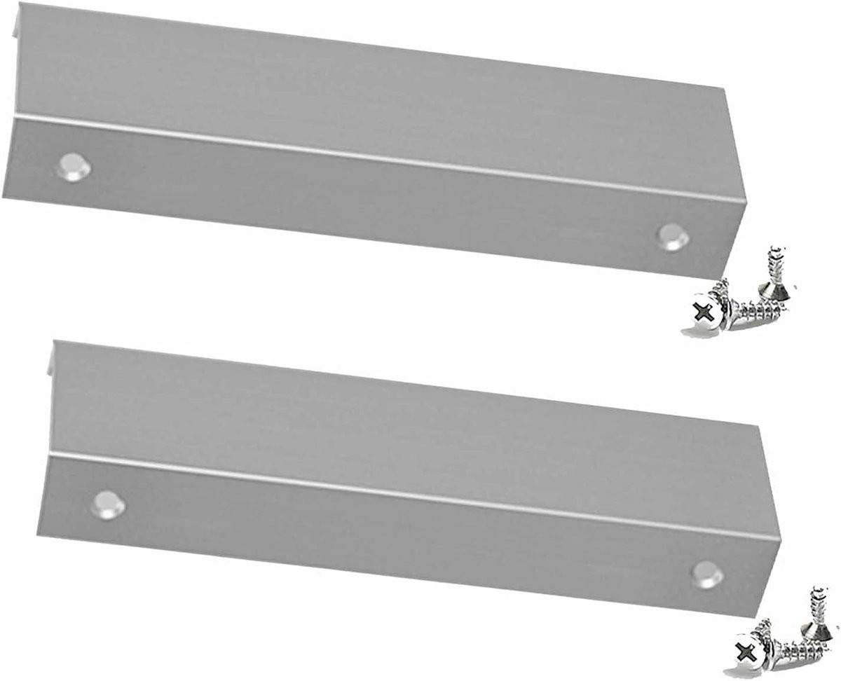 Set van 2 grijze meubelgrepen van aluminium legering